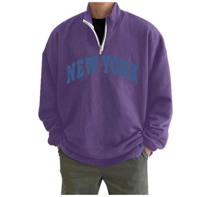 Gibobby Sudaderas hombre Sudadera para Hombre Camisa para Hombre(Morado,XG)