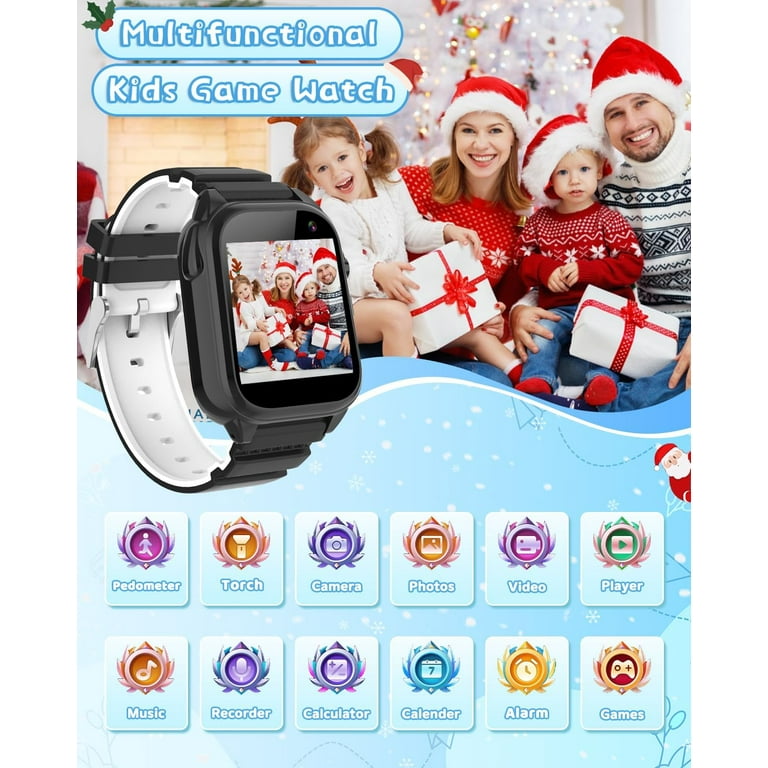 Kids Waterproof Smart Watch for 3-12 Year Old Boys Girls Learning