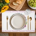 thumbnail image 4 of Happy Eatser Placemats Set of 8, Spring Flowers Colorful Eggs Pastoral Butterfly Placemats for Dining Table, Place Mats for Kitchen Tabletop, Waterproof Wipeable Dining Table Mats Set, 4 of 9