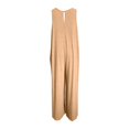 thumbnail image 4 of GILIGEGE Women's Summer Causal Jumpsuits Sleeveless Wide Leg Long Rompers V Neck Strap Loose Baggy Overalls Beach Jumpsuits with Pockets High Waisted Stylish Loose Jumpsuit Vest V Neck Wide Leg, 4 of 7