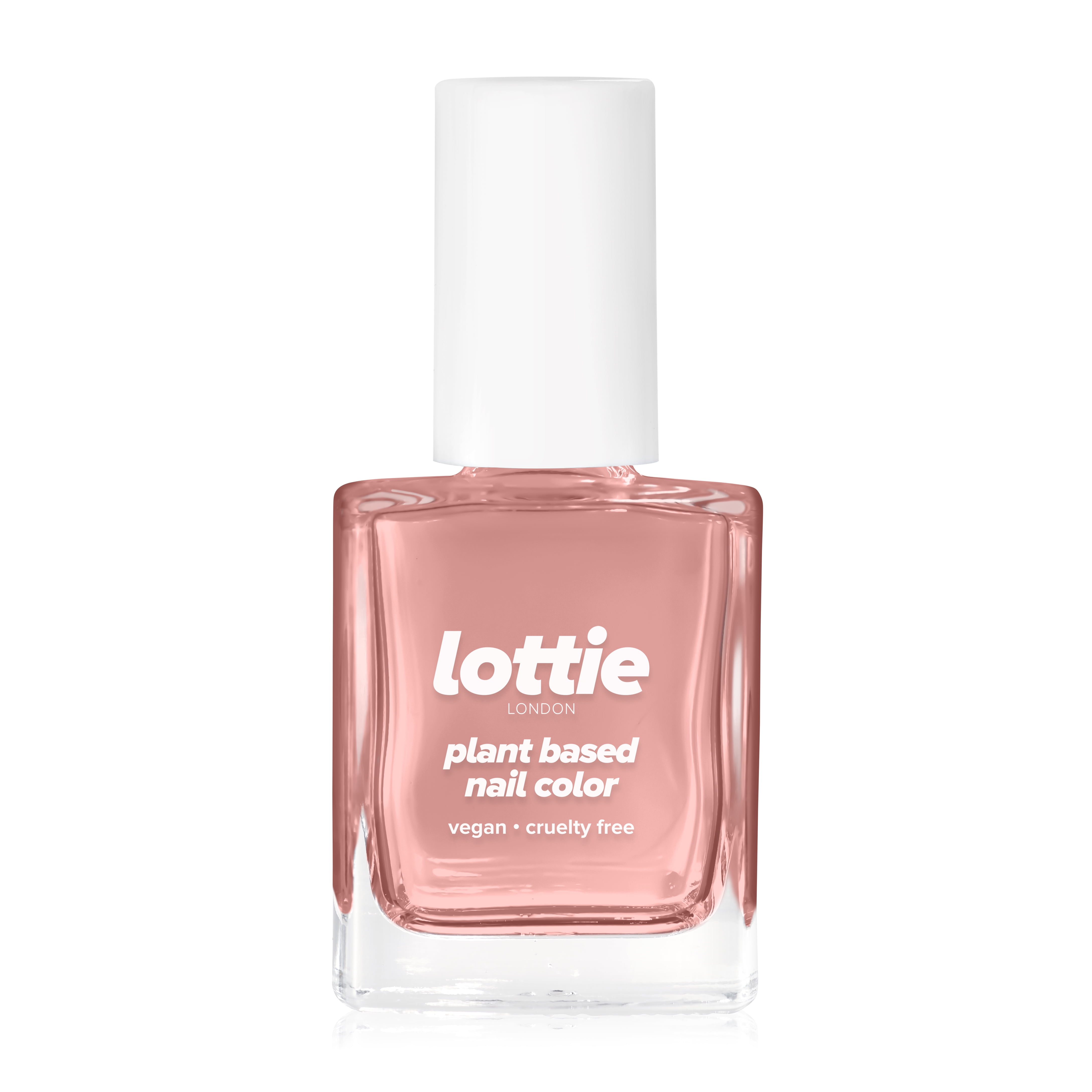Lottie London Plant based Gel Nail color, All Free, the prettiest nude, Sis, 0.33 fl oz