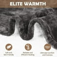 thumbnail image 3 of Heated Blanket 62" x 84", Electric Blanket Twin Size with 10 Time Settings & 6 Heating Levels, Over-Heat Protection, Flannel Sherpa Super Cozy with ETL Certification, Gray, 3 of 7