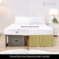 thumbnail image 4 of Ruffled Bed Skirt (Twin, Gold) 21 Inch Drop Dust Ruffle with Platform, Poly/Cotton Fabric, Available in All Bed Sizes and 14 Colors - Blissford, 4 of 6