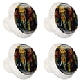 thumbnail image 2 of 4 Pcs Elephant Knobs for Kitchen Cabinet Cupboard Dresser Bookcase Drawer Pulls Handles Round Home Decor, 2 of 8