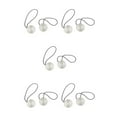 thumbnail image 1 of yingyy 1/2/3/5 2 Pcs Attache de Rideau Rond Polyester Remplacement Style Simple Cuisine Pare-Soleil Fixation Argent Clair 5 Pcs, 1 of 6