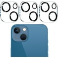 thumbnail image 1 of [3 Pack Camera Lens Protector for iPhone 13 [6.1 Inch] / iPhone 13 Mini [5.4 Inch], Tempered Glass Ultra HD Clear 9H Hardness Scratch Resistant Support Night Shooting, 1 of 5