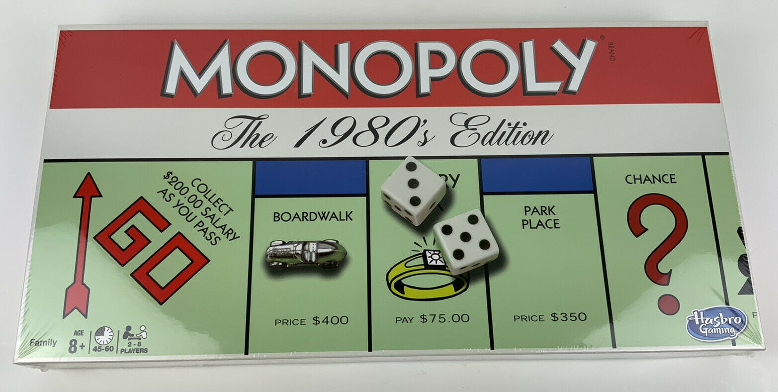 Monopoly The 1980’s Edition Classic Board & Gameplay New & Sealed 