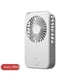 thumbnail image 1 of Mini ventilador de mano Ventilador de escritorio portátil de recarga USB （Blanco）, 1 of 5