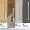 thumbnail image 3 of Amerock Balata 3-3/4 inch (96mm) Center-to-Center Polished Nickel Cabinet Pull, 3 of 6