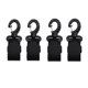 thumbnail image 1 of 4 Piezas Clips de de Nylon Guardián de Caña de Pescar para Bote Canoa Kayak Sunnimix Clips de pádel de canoa de kayak, 1 of 8