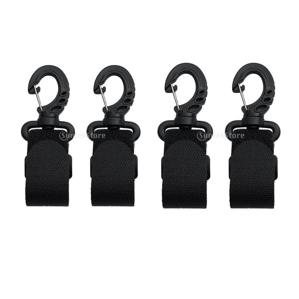 4 Piezas Clips de de Nylon Guardián de Caña de Pescar para Bote Canoa Kayak Sunnimix Clips de pádel de canoa de kayak