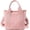 Pink, variant on Small Tote Bag with Zipper Canvas Multiple Pockets Crossbody Bag Stylish Shoulder Bag Casual Satchel Hobo Bag Top Handle Messenger Bag