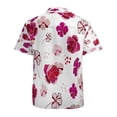 thumbnail image 3 of High Quality Hawaiian Shirts for Men Short Sleeve Aloha Beach Shirt Floral Summer Casual Button Down Shirts Blouses XW7SBX, 3 of 7