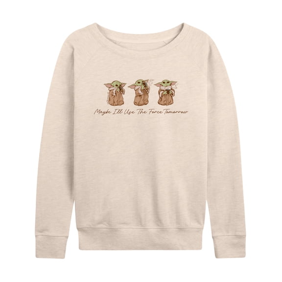 Star Wars - Grogu Use Force Tomorrow - Women's French Terry Long Sleeve Pullover