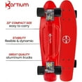 thumbnail image 4 of Kartium Skateboards Complete 22 Inch, Plastic Mini Cruiser Retro Skateboard for Kids Boys Girls Teens Youths Adults and Beginners, 4 of 6