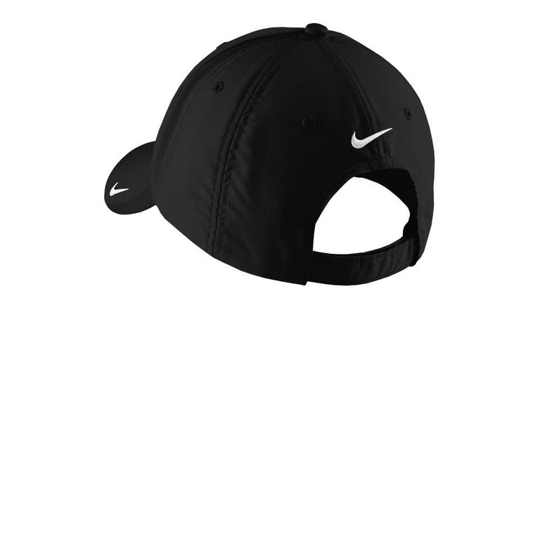 Nike Men's Hats w/ Dri-Fit Unstructured Sphere Dry Baseball Adjustable Golf  Cap, Black 