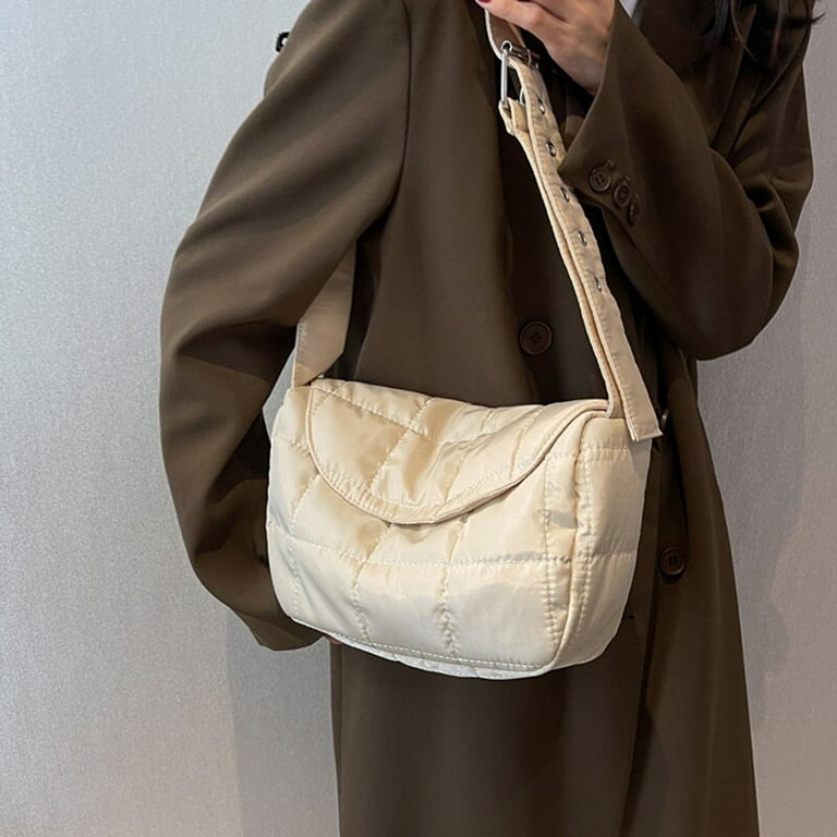 CoCopeaunt Cotton Crossbody Bags for Women Small Womens Handbags Trend Fashion Winter Purse Messenger Bag Luxury Designer Handbag