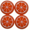 JenDore Orange Fruit 4Pcs Silicone Thumb Grip Caps for Nintendo Switch