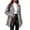 Grey, variant on Women Stylish Wool Blend Coats Elegant Lapel Design Button Closure Winter Outerwear Sophisticated Casual Jacket Fashion Apparel (Khaki S)