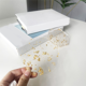 thumbnail image 5 of Juego de 12 posavasos acrílicos con lámina de oro para bebidas, posavasos de estilo nórdico para té, taza de café, almohadilla aislante para cuencos, 9,5 x 10,8 cm, 5 of 8