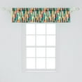 thumbnail image 2 of Ambesonne Retro Window Valance, Colorful Grunge Stripes, 54" X 12", Multicolor, 2 of 3