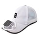 thumbnail image 4 of Gorra de béisbol con ventilador solar para mujer y hombre, ajustable, versátil, para deportes, viajes y playa. Blanco, 4 of 7