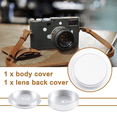 thumbnail image 6 of Metal Body Cap And Lens Rear Cap Set For M39 Ltm Screw Mount Mcm39S（Silver）,1 x Body Cap 1 x Lens Rear Cap,Silver, 6 of 8
