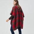 thumbnail image 4 of ZEBLIOSO Women's Hooded Shawls and Wraps Cowgirl Style in Winter Western Ponchos One Size, 4 of 5