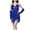Blue, variant on Sleeveless V-Neck Fringed Sundress - Summer Dresses for Women 2025 Casual Midi Dress with Sequins & Lightweight Fabric Sky Blue Free Size
