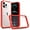 Red, variant on iPhone 13 Pro (6.1") TPU Clear Back Case Slim Hard Cover