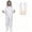 White, variant on Fortwear Women's One-Piece Bee-Proof Suit—Complete Beekeeping Protective Gear Set with Face Veil, Bee-Proof Hat, and Extra-Long Leather Gloves—Full Set