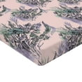 thumbnail image 4 of Ambesonne Springtime Fitted Sheet, Romantic Bouquet Print, Twin XL Size, Rose Lilac and Pale Teal, 4 of 5