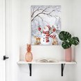 thumbnail image 4 of Canvas Wall Art, Christmas Snowman Framed Canvas Prints for Kitchen Bedroom, Xmas Tree Forest Snowflakes Branches Deer Small Gallery Wrapped Wall Decor for Home Office, Gifts, 8"x12" Ship Next Day, 4 of 9