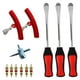 thumbnail image 3 of Kit de herramientas portátil para reparación de neumáticos de coche y bicicleta con protector de llanta. Profesional, robusto, para bricolaje. 12 piezas, 3 of 9