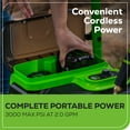 thumbnail image 4 of Greenworks 3000 PSI at 2.0 GPM 60 V Battery-Powered Cold Pressure Washer, 4 of 12