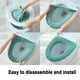 thumbnail image 4 of Funda para asiento de inodoro - Almohadillas para cubierta de asiento de inodoro lavables y elásticas, calentadoras suaves y gruesas para baño, 2 piezas, 4 of 6