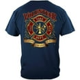 thumbnail image 5 of Volunteer Fire Tradition Sacrifice Dedication Firefighter 100% Cotton Navy Long Sleeves T-Shirt XXX-Large, 5 of 7