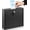 Black, variant on Suggestion Box with Lock and Slot, Small Locking Mailbox for Office, Wall Mount Safe Money/Key Drop Box with 50 Free Suggestion Cards, 9.8" W x 3" D x 7" H, Black