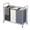 Assorted, variant on SUOERNUO 3-Bag Laundry Sorter Cart with Wheels – Heavy Duty Rolling Hamper with Removable Bags for Laundry Room Organization (Black)