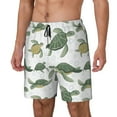 thumbnail image 2 of Haiem Cute Turtle Mens Swim Trunks with Compression Liner 2 in 1 Swimming Shorts Stretch Swimwear Quick Dry,Board Shorts-3X-Large, 2 of 9