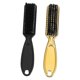 thumbnail image 1 of 2 Pack Neck Hair Cleaning Brush with Ergonomic Handle for Barber and Home Use in Black and Gold, 1 of 4