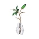 thumbnail image 5 of Estatuilla de flor de Cristal Injueey con adorno de tallo de plata/metal Florero de vidrio Ramos hechos a mano 2Conjunto Verde, 5 of 6