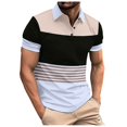 thumbnail image 2 of YDLCAFD Mens Casual Shirt Digital Printed Striped Button Down Top, 2 of 9
