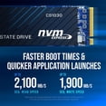 thumbnail image 6 of PNY CS1030 500GB Gen3 x4 PCIe NVMe M.2 2280 Internal SSD – Up to 2,000/1,100 MB/s – M280CS1030-500-RB, 6 of 6