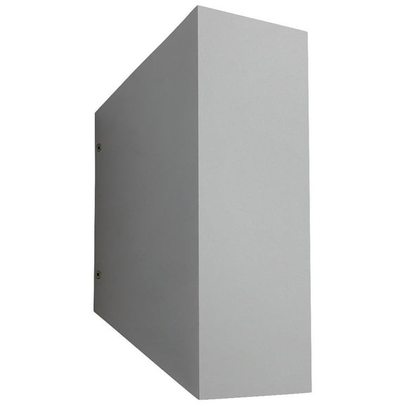 3-703-16 Oxygen Lighting Duo Large Square Outdoor Wall Light 14 inches High with LED by Oxygen-White Finish-3000 Color Temperature