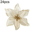 thumbnail image 2 of Naierhg 5/10/24Pcs Artificial Christmas Flower Glitter DIY Wedding Holiday Party Decor, 2 of 7