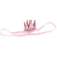 thumbnail image 3 of Tiaras para Bebés y Niñas Gloria para Decoración de Cumpleaños Accesorios para el Cabello Rosa Claro, 3 of 9