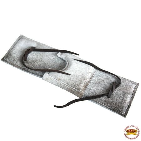 Pro Choice Saddle Pads - Hilason Hair On Genuine Leather Super Pro Rodeo Equipment Bull Rope Pad
