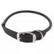 thumbnail image 1 of Collar para perro Coastal Circle T de piel de plena flor negro 2,5 x 46 cm, 1 of 7