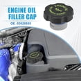thumbnail image 2 of Unique Bargains Car Engine Oil Filler Cap No.53020555 Gas Tank Fuel Filler Cap Cover for Jeep Wrangler 1997-2002, 2 of 6